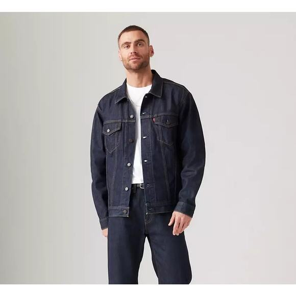 Levis The Trucker Jacket Men  Blue Denim Sz Xl - Picture 1 of 6